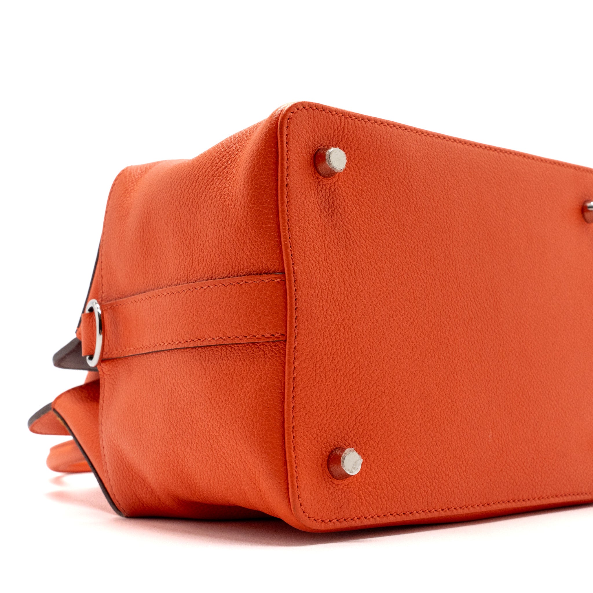 HERMES TOOLBOX 20 EVERCOLOR ORANGE POPPY / BORDEAUX SHW