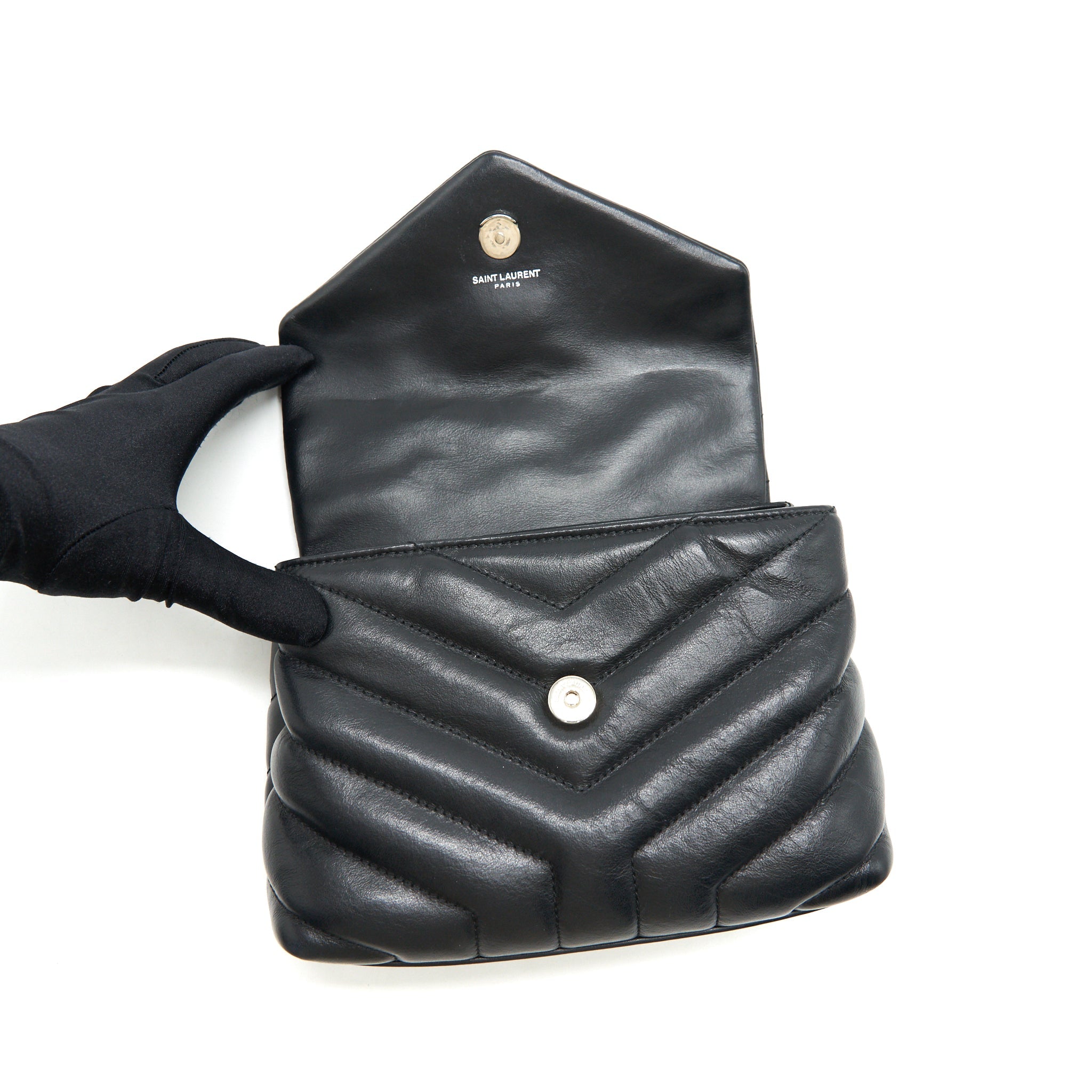 SAINT LAURENT LOU LOU TOY BAG BLACK SHW
