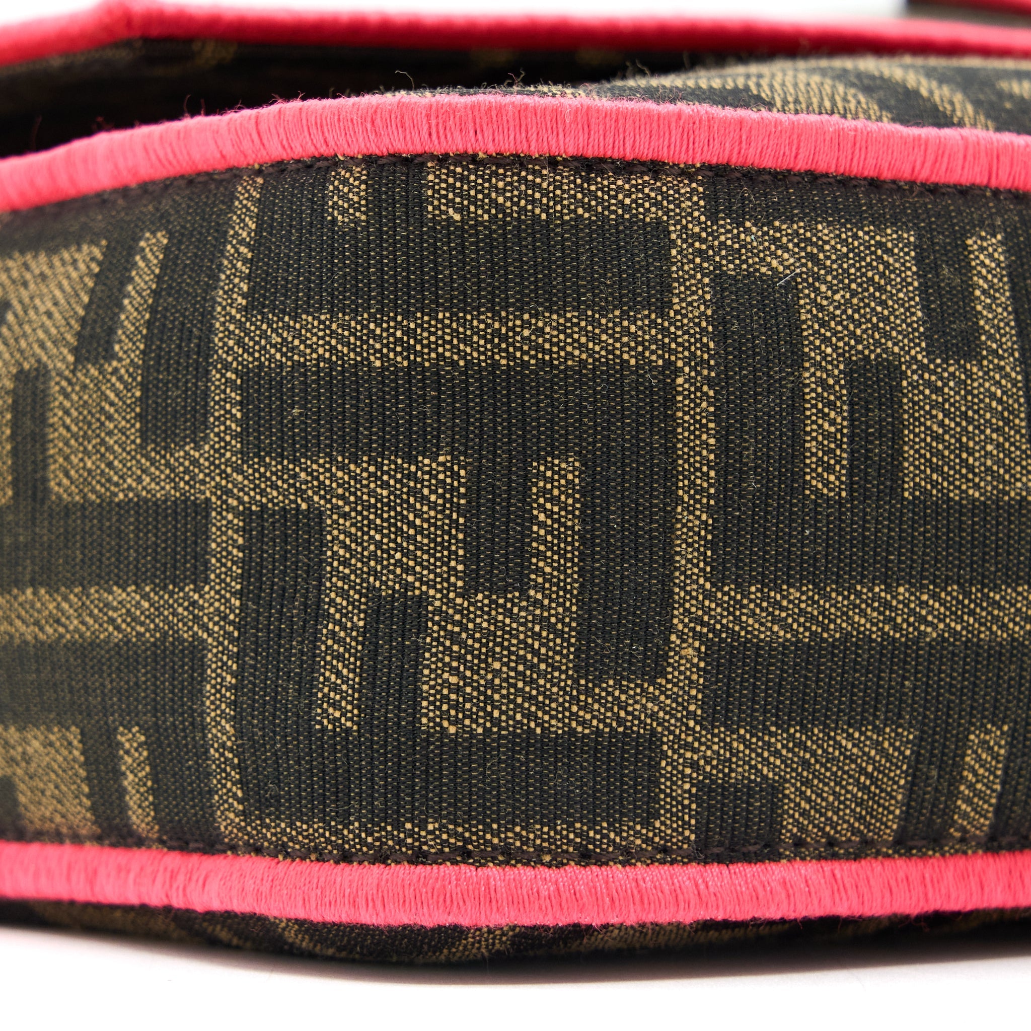FENDI BUGUETTE SHOULDER BAG FF JACQUARD FABRIC/MULTICOLOUR GHW