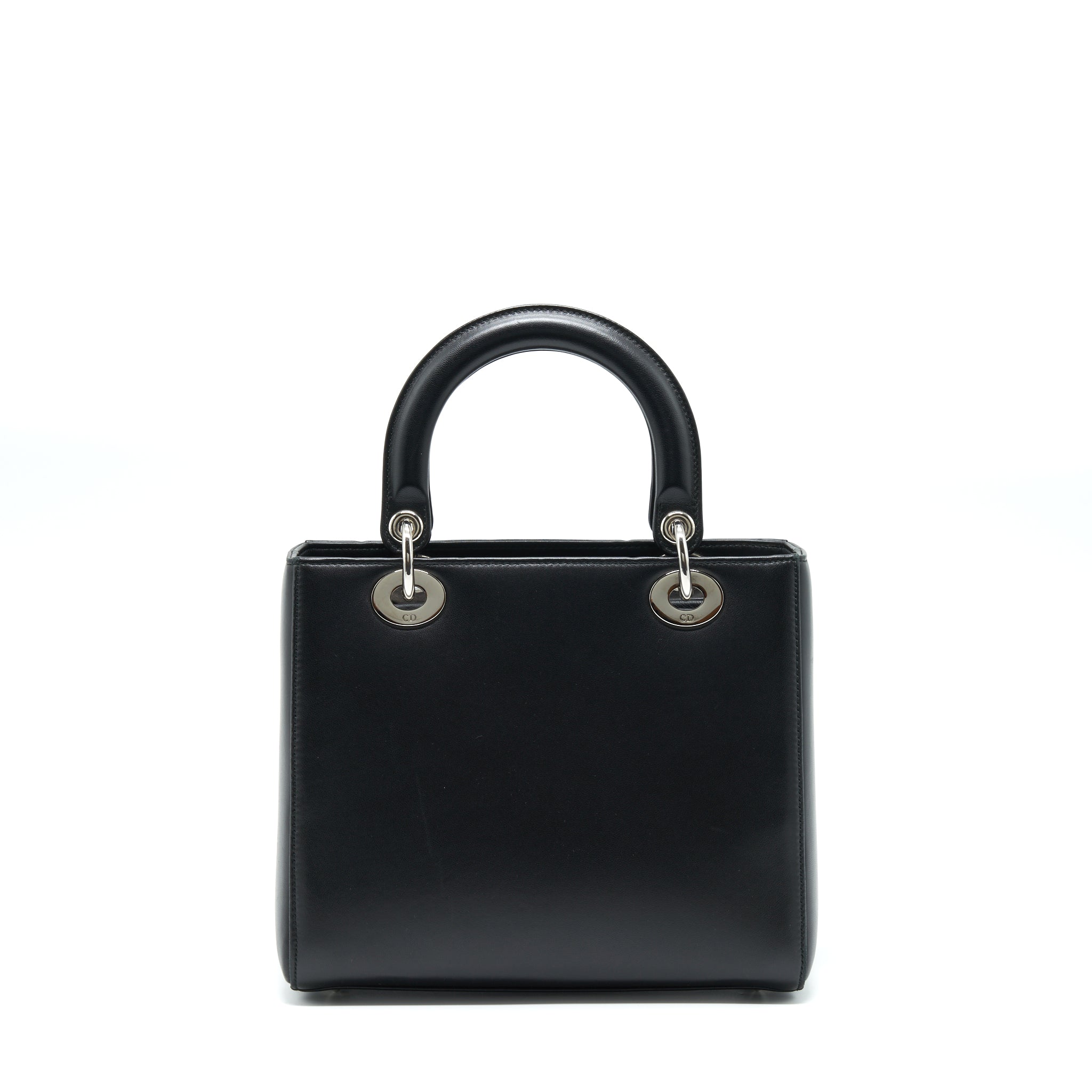 DIOR MEDIUM LADY DIOR LIMITED EDITION LAMBSKIN BLACK/MULTICOLOR SHW
