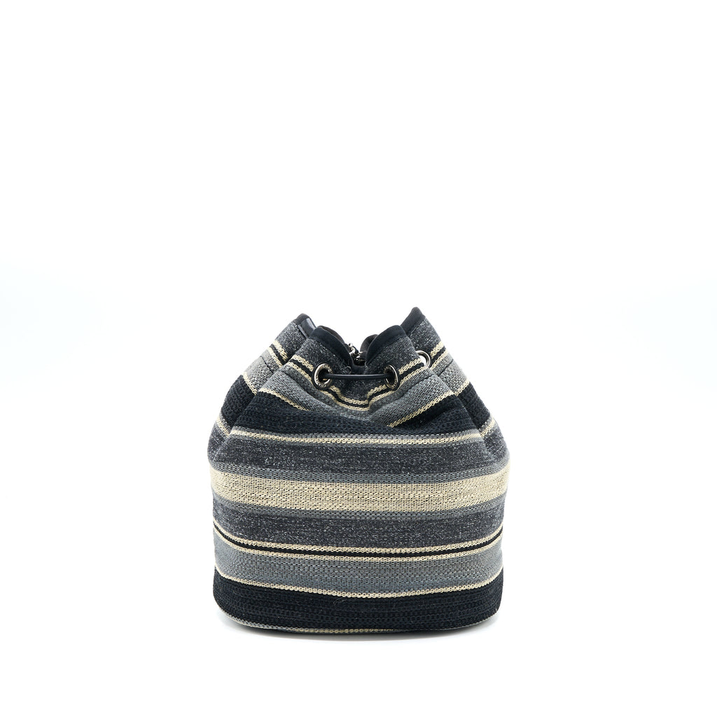 CHANEL RUE CAMBORNE BUCKET BAG FABRIC MULTICOLOUR SHW