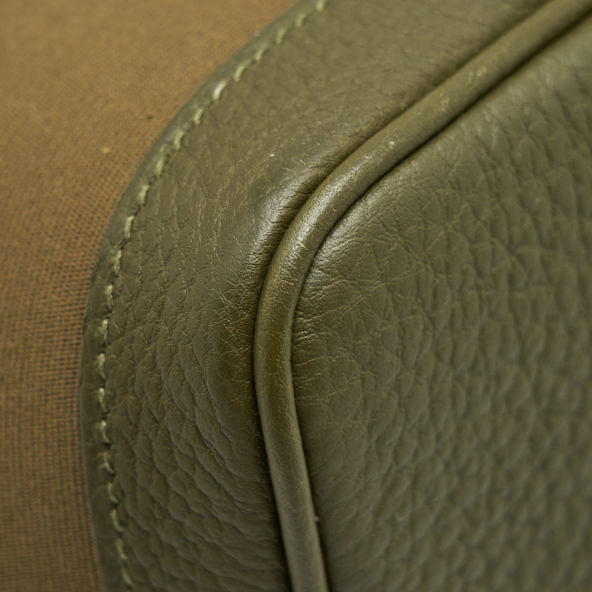 HERMES GARDEN PARTY 36 CANVAS VERT OLIVE/VERT VERONESE