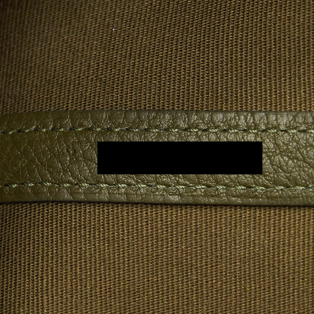 HERMES GARDEN PARTY 36 CANVAS VERT OLIVE/VERT VERONESE
