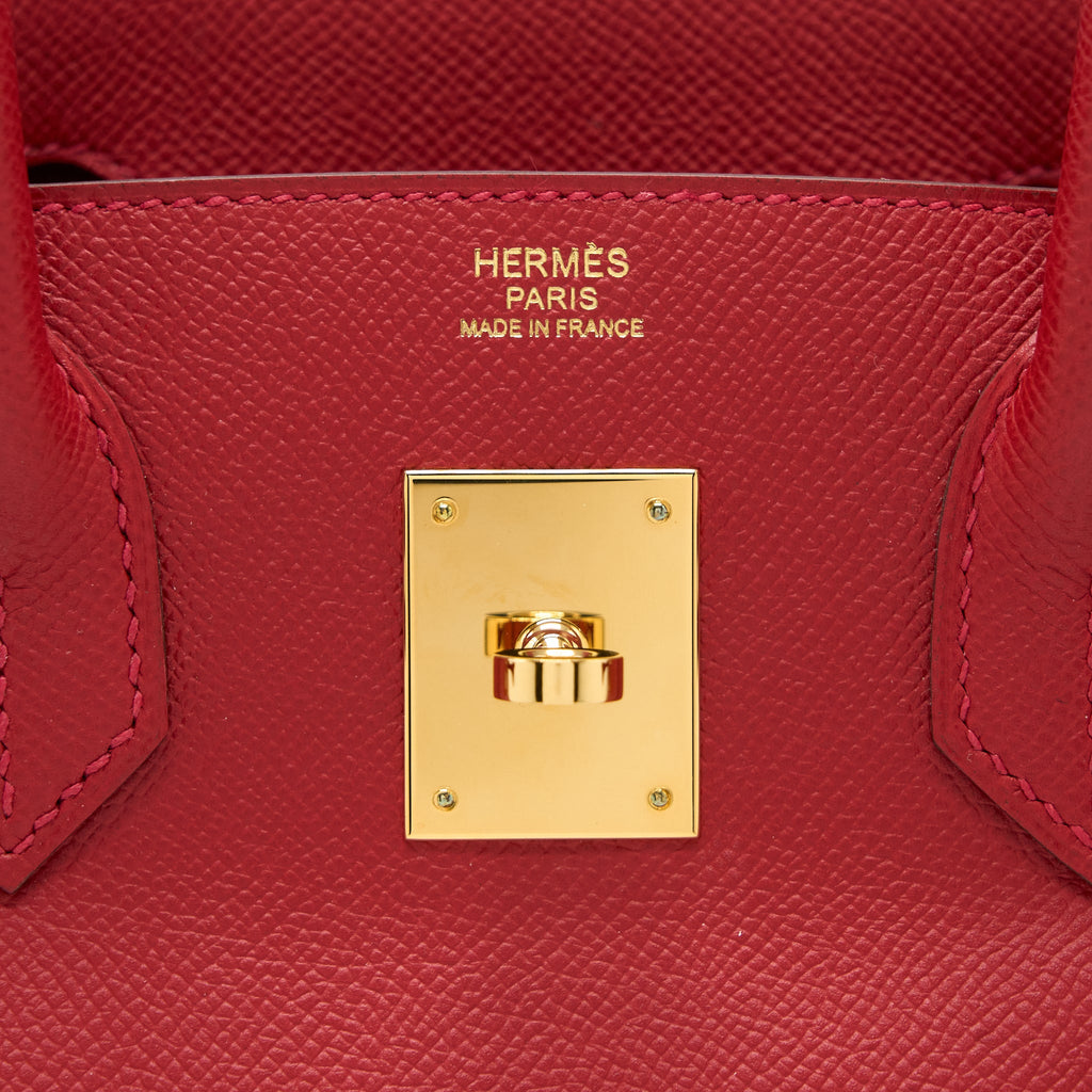 HERMES BIRKIN 30 EPSOM Q5 ROUGE CASAQUE GHW