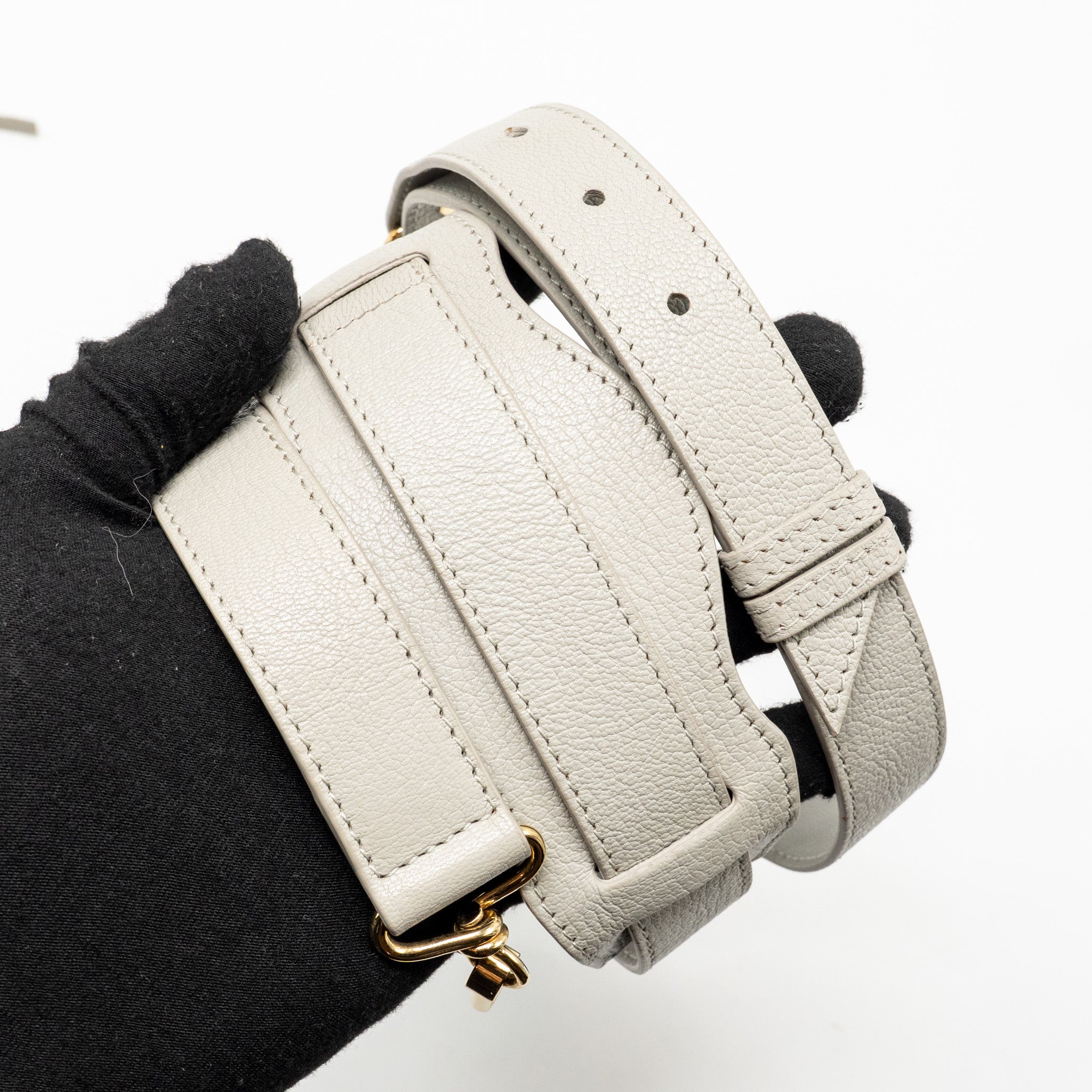 BALENCIAGA MINI CITY BAG CALFSKIN LIGHT GREY GHW