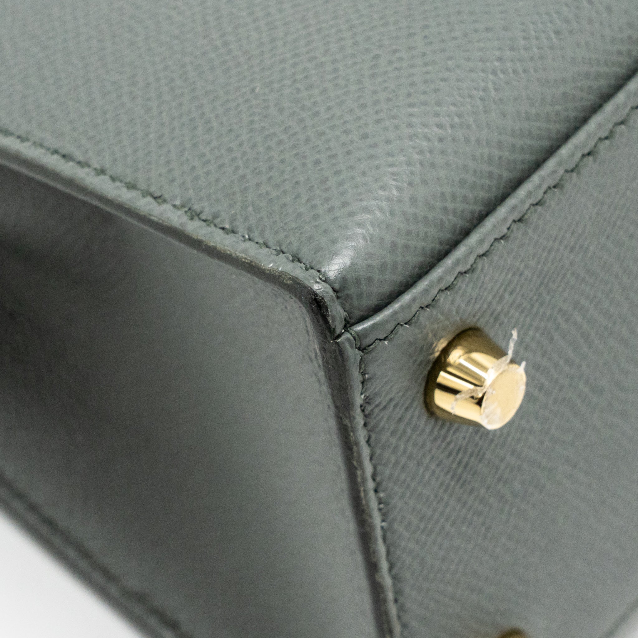 HERMES KELLY 25 EPSOM VERT AMANDE GHW