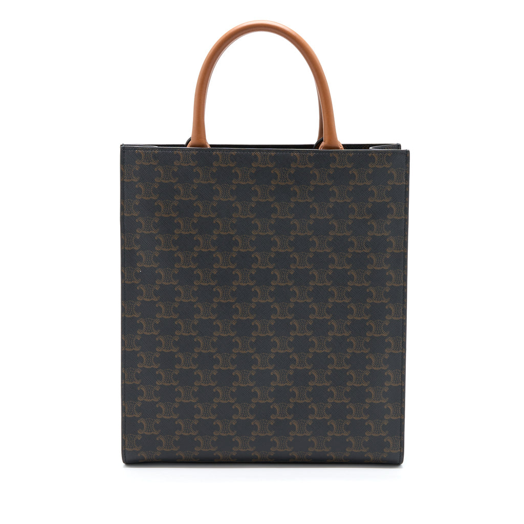 CELINE VERTICAL CABAS TRIOMPHE CANVAS GHW