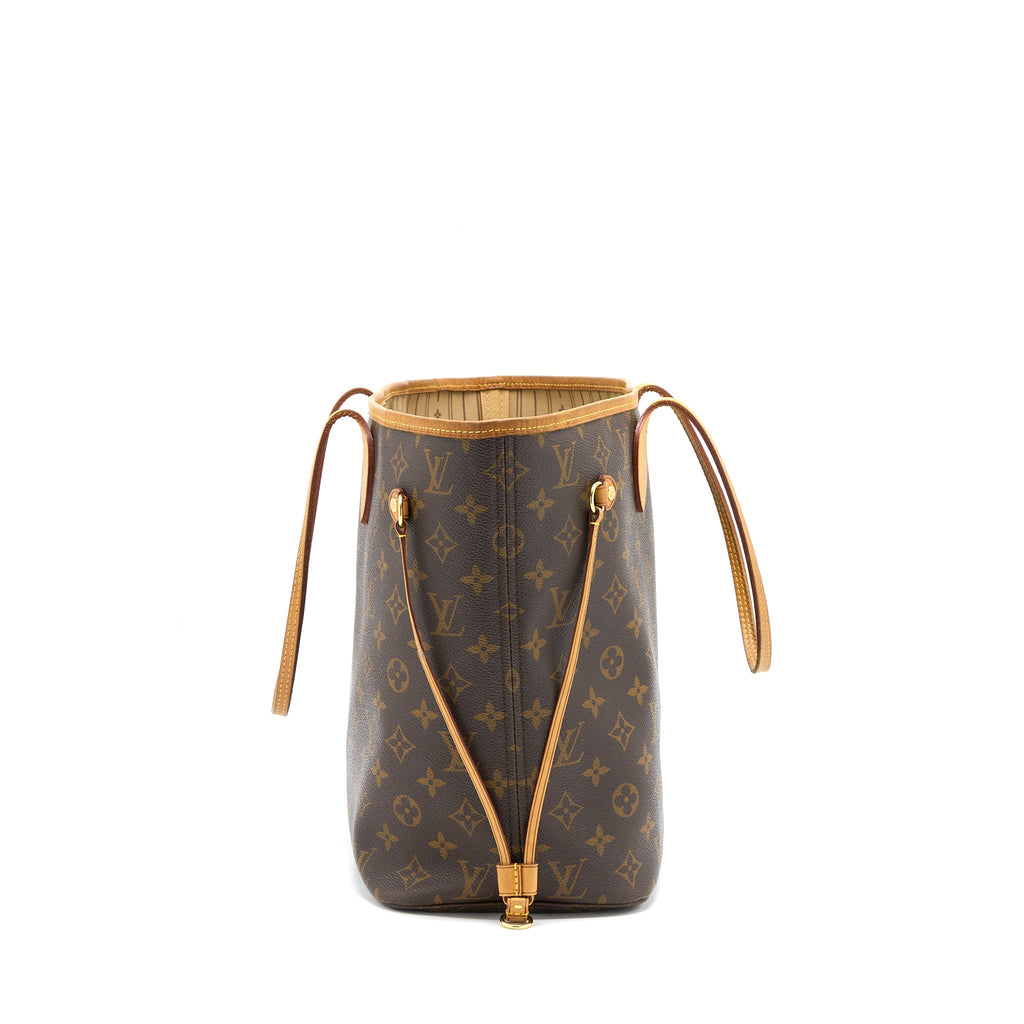 LOUIS VUITTON NEVERFULL MM MONOGRAM CANVAS GHW