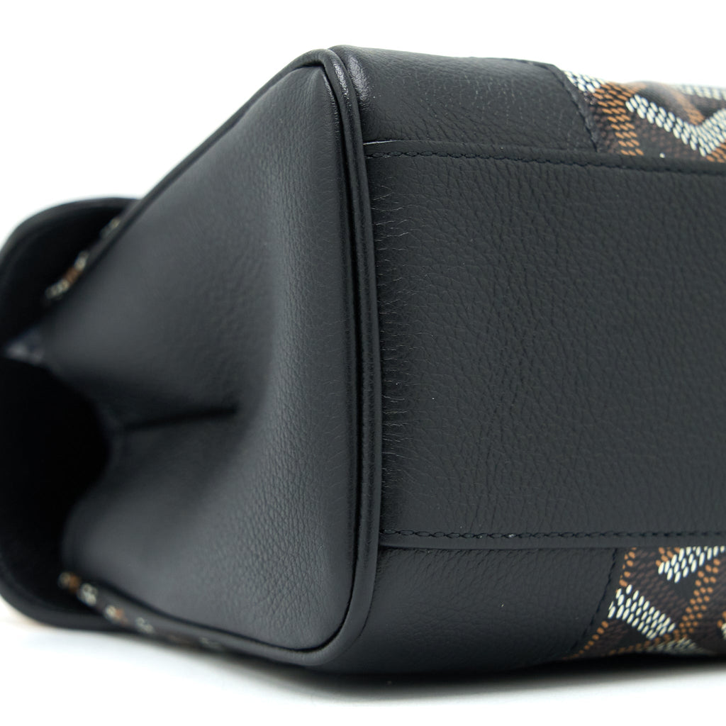 GOYARD SAIGON MINI GOYARDINE CANVAS BLACK/MULTICOLOUR SHW