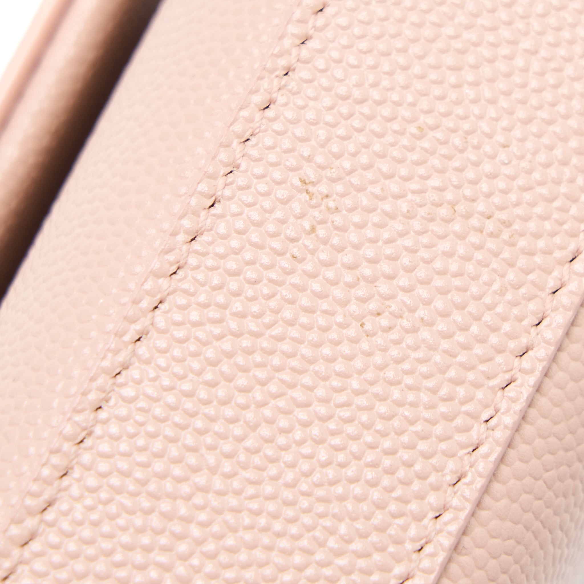 SAINT LAURENT KATE TASSEL GRAINED CALFSKIN PINK SHW