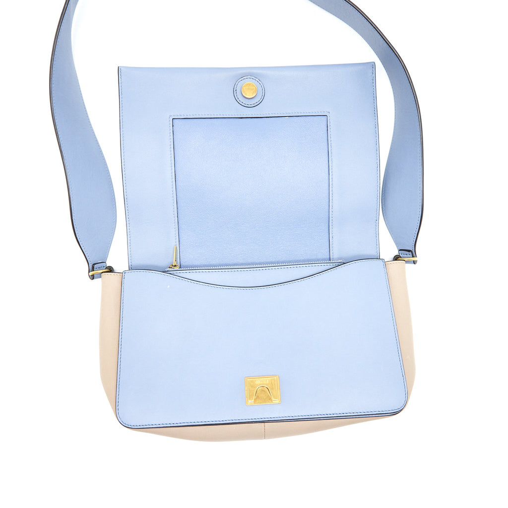 CELINE FRAME BAG BLUE/ GREY