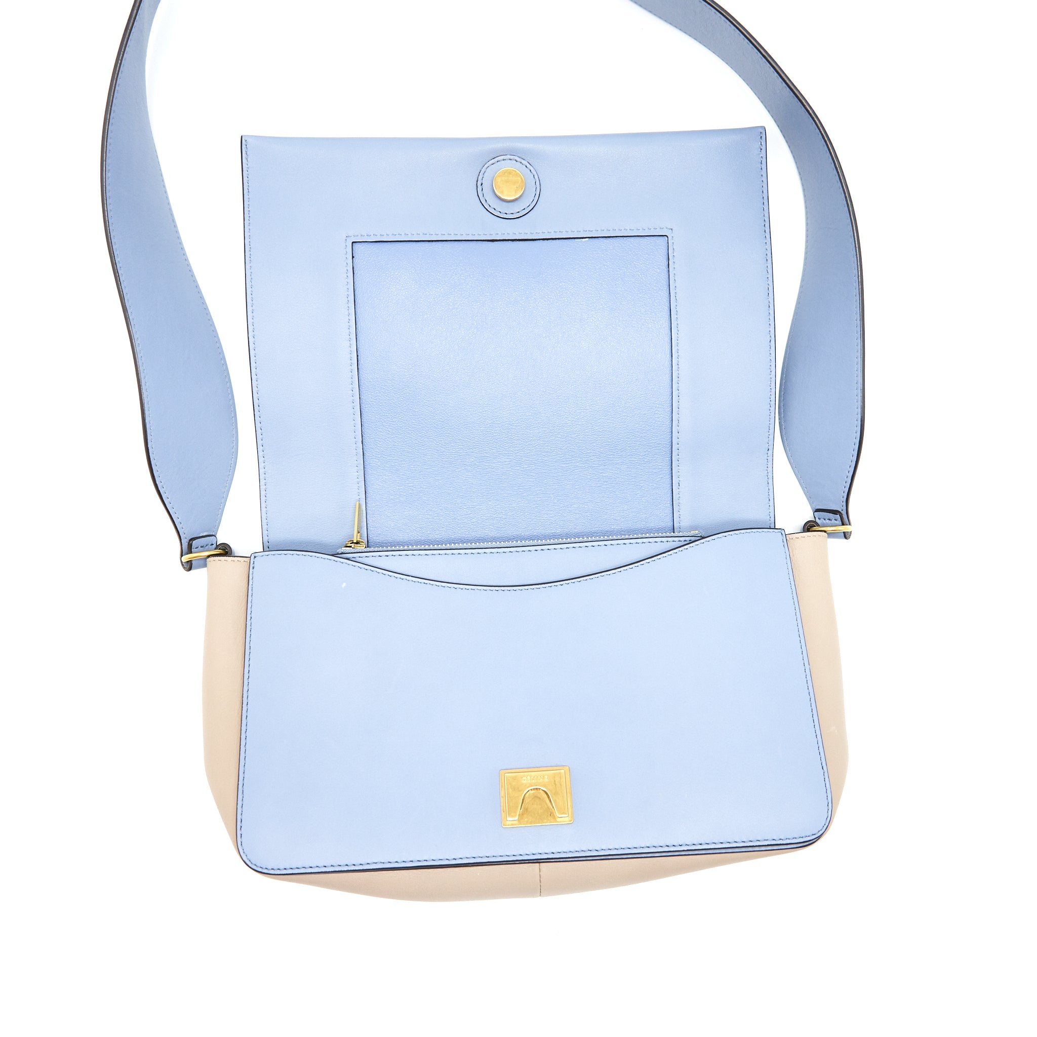 CELINE FRAME BAG BLUE/ GREY