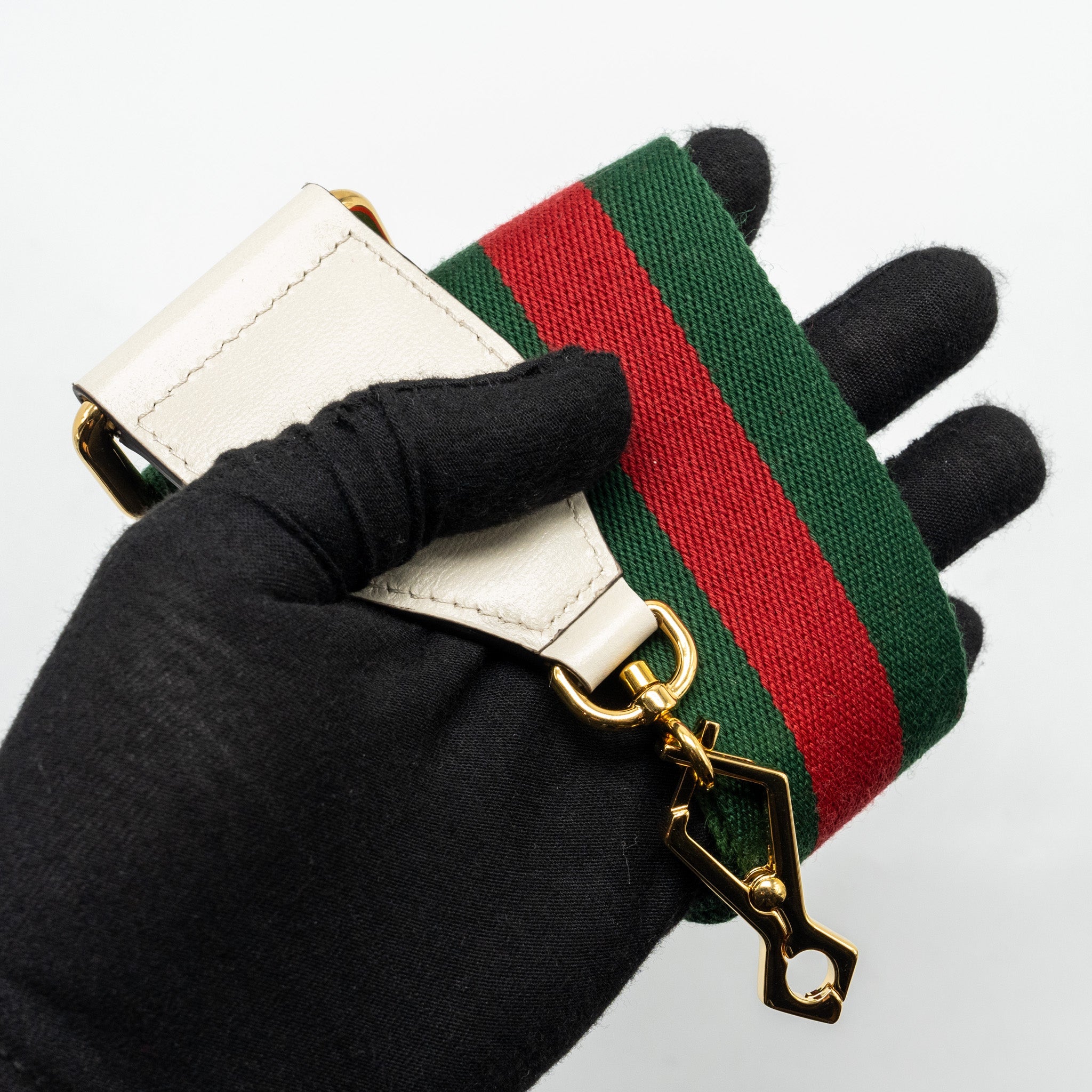 GUCCI MINI HOURSEBIT 1955 BAG GG SUPREME CANVAS/LEATHER GHW