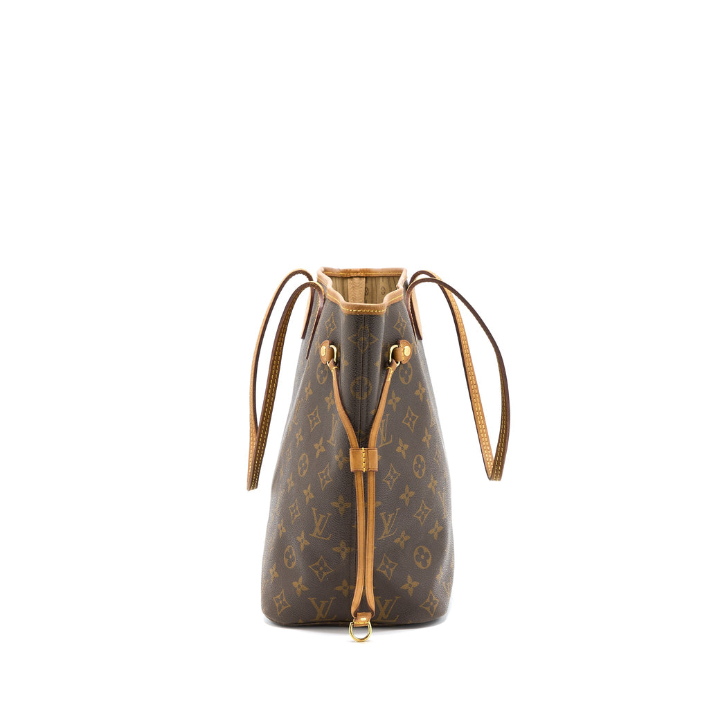 LOUIS VUITTON VINTAGE NEVERFULL MM MONOGRAM CANVAS GHW