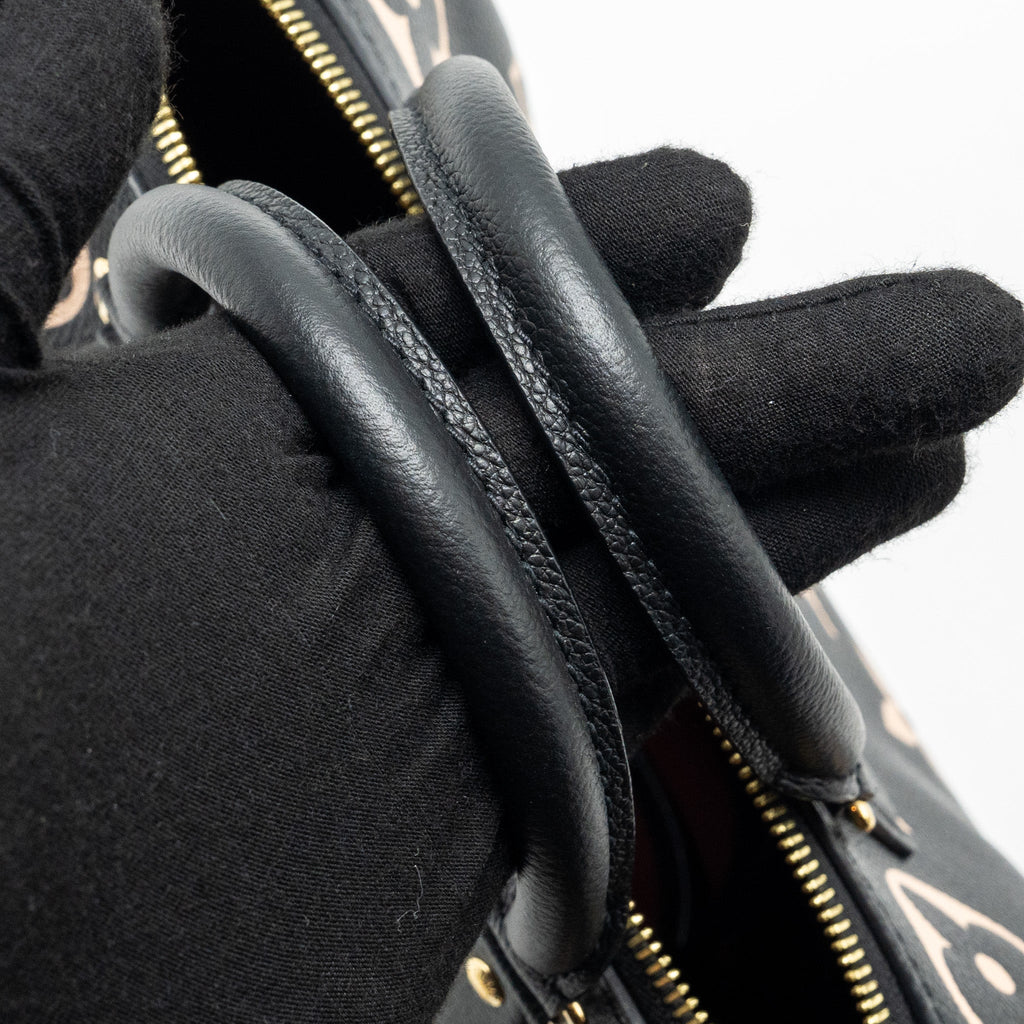LOUIS VUTTION SPEEDY BANDOULIERE 25 BICOLOUR MONOGRAM EMPREINTE BLACK/MULTICOLOUR GHW