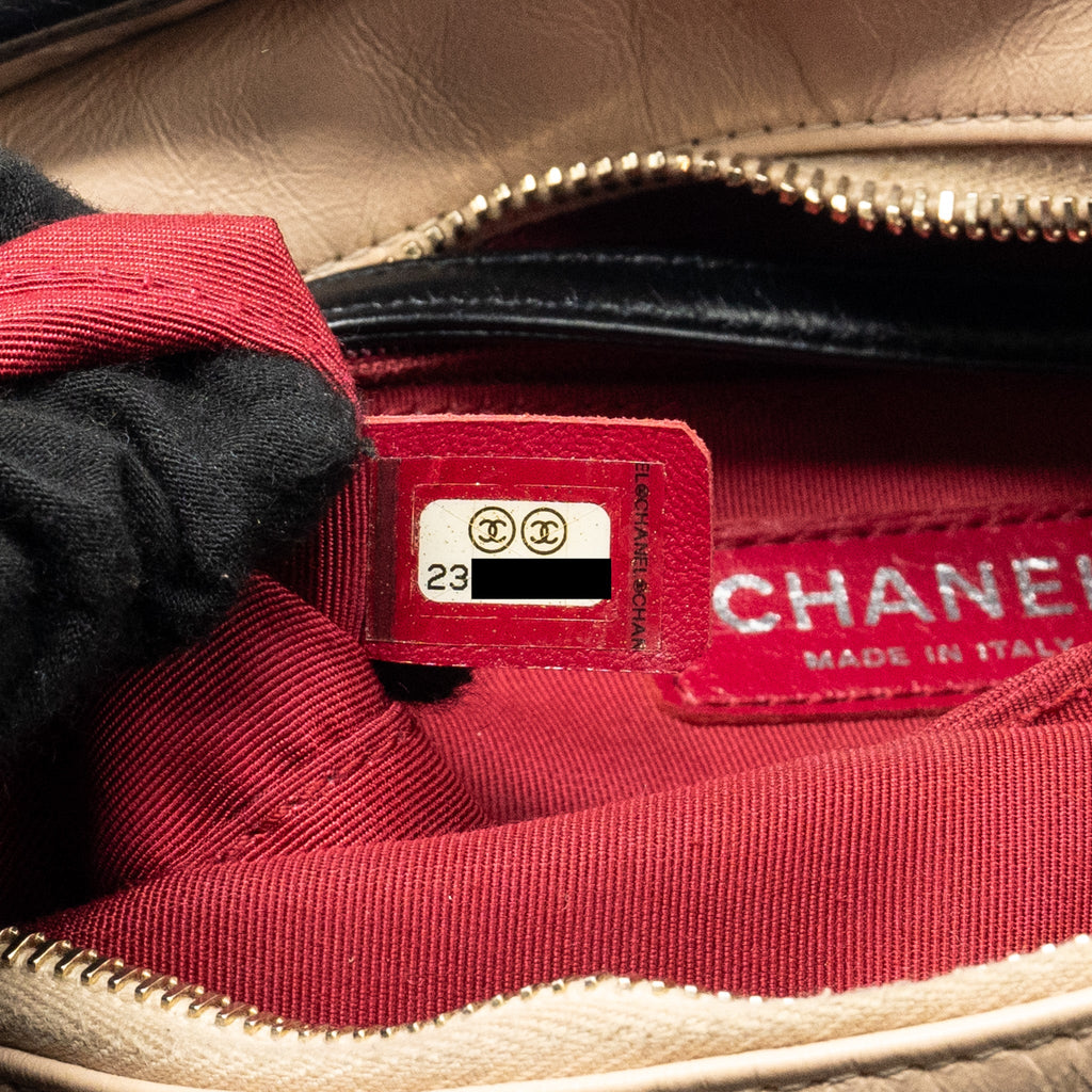 CHANEL GABRIELLE HOBO BAG CALFSKIN BEIGE MULTICOLOUR HARDWARE