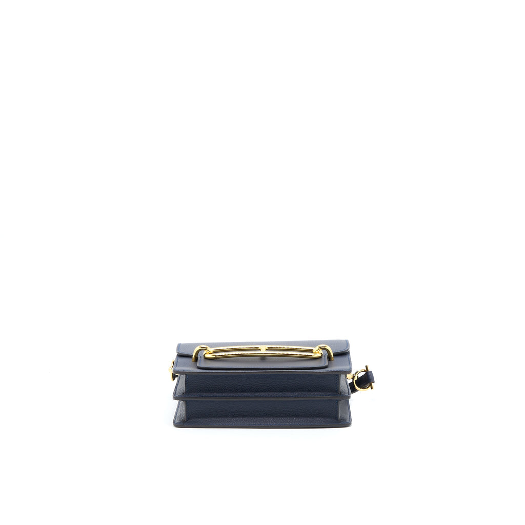 HERMES MINI ROULIS EVERCOLOUR BLUE NUIT GHW