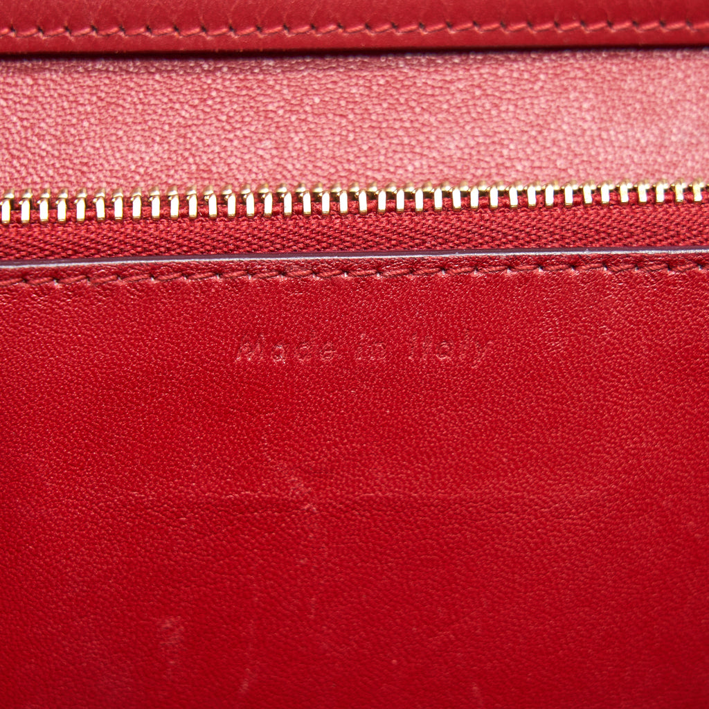CELINE MEDIUM CLASSIC BAG RED WITH GHW