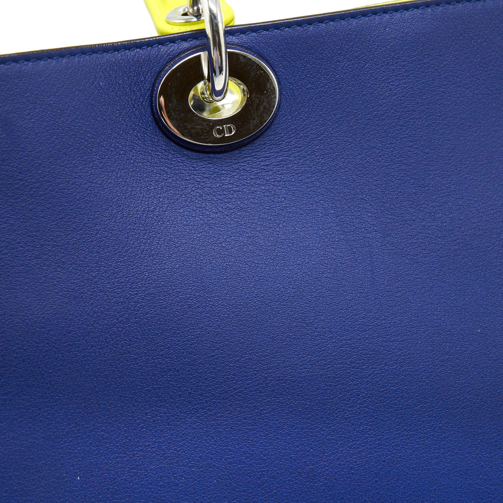 DIOR DIORISSIMO TOTE BAG BLUE/MULTICOLOURED SHW