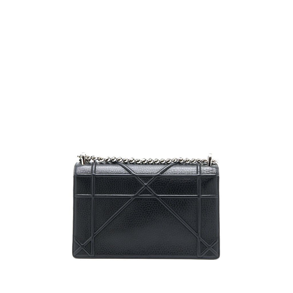 DIOR MEDIUM DIORAMA CALFSKIN BLACK SHW
