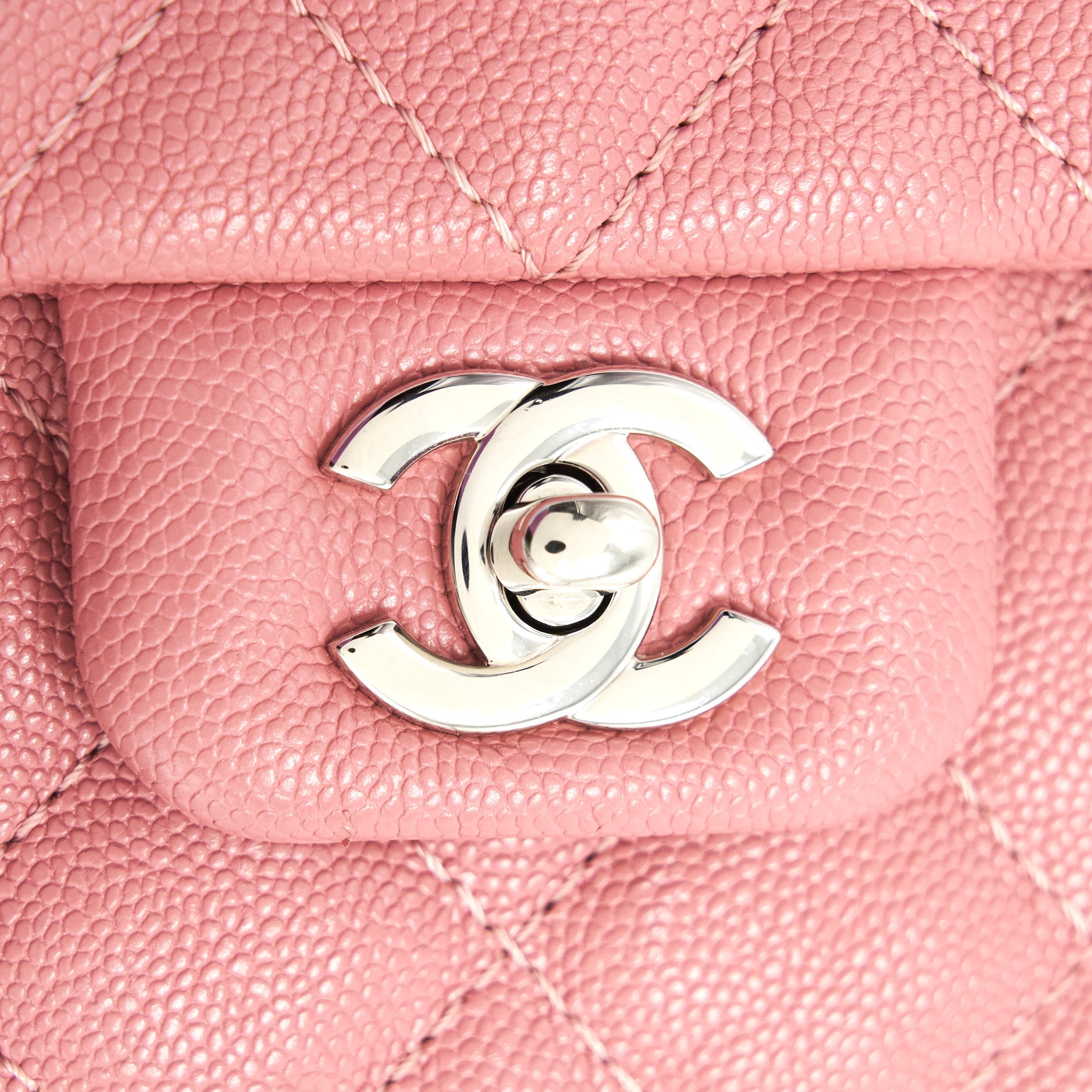 CHANEL URBAN COMPANION FLAP BAG CAVIAR PINK SHW