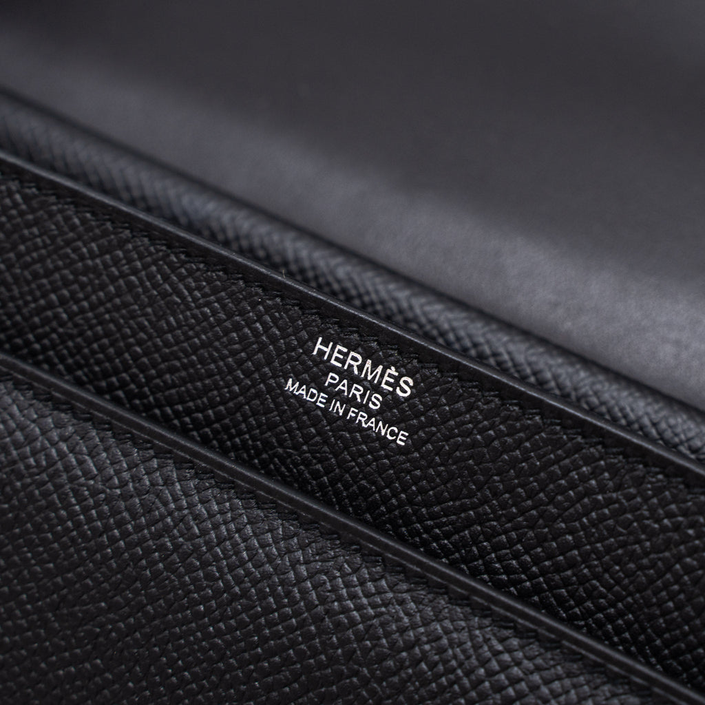 HERMES VERROU 21 BAG EPSOM BLACK SHW