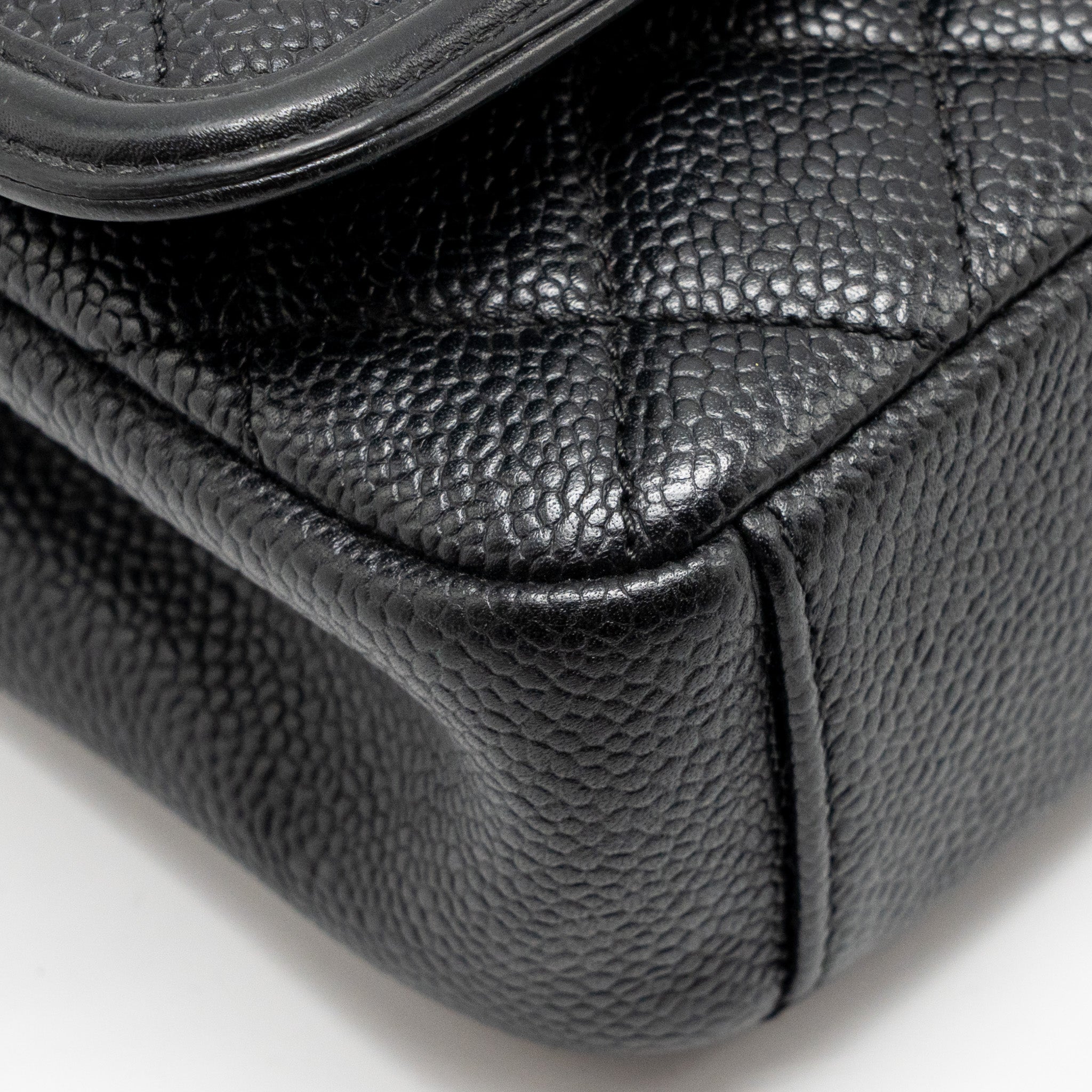 CHANEL FILIGREE FLAP BAG CAVIAR BLACK GHW
