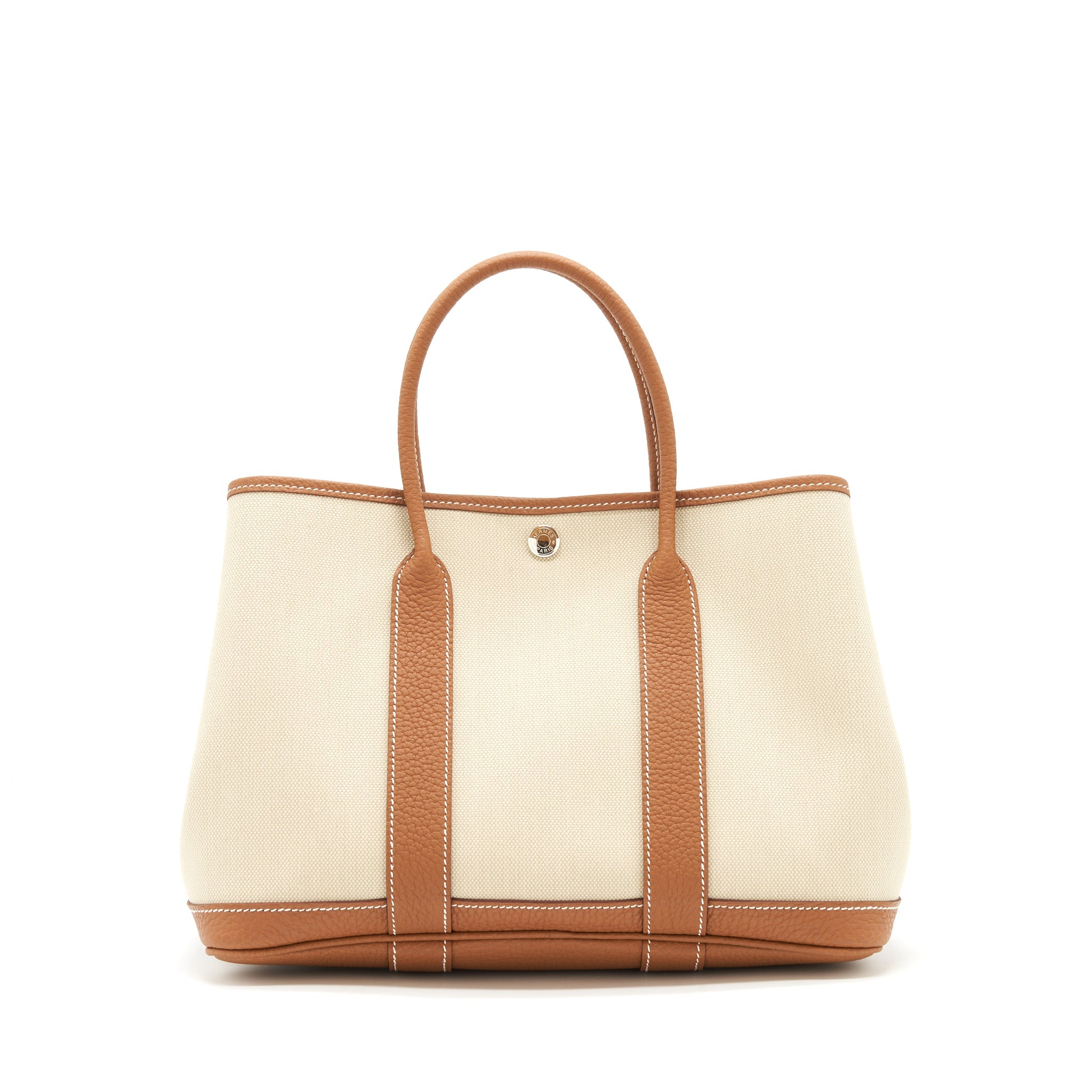 HERMES GARDEN PARTY 30 CANVAS GOLD SHW