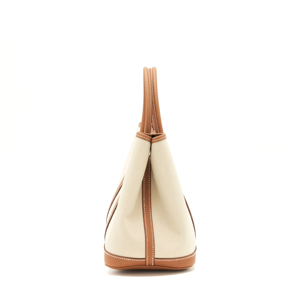 HERMES GARDEN PARTY 30 CANVAS GOLD SHW