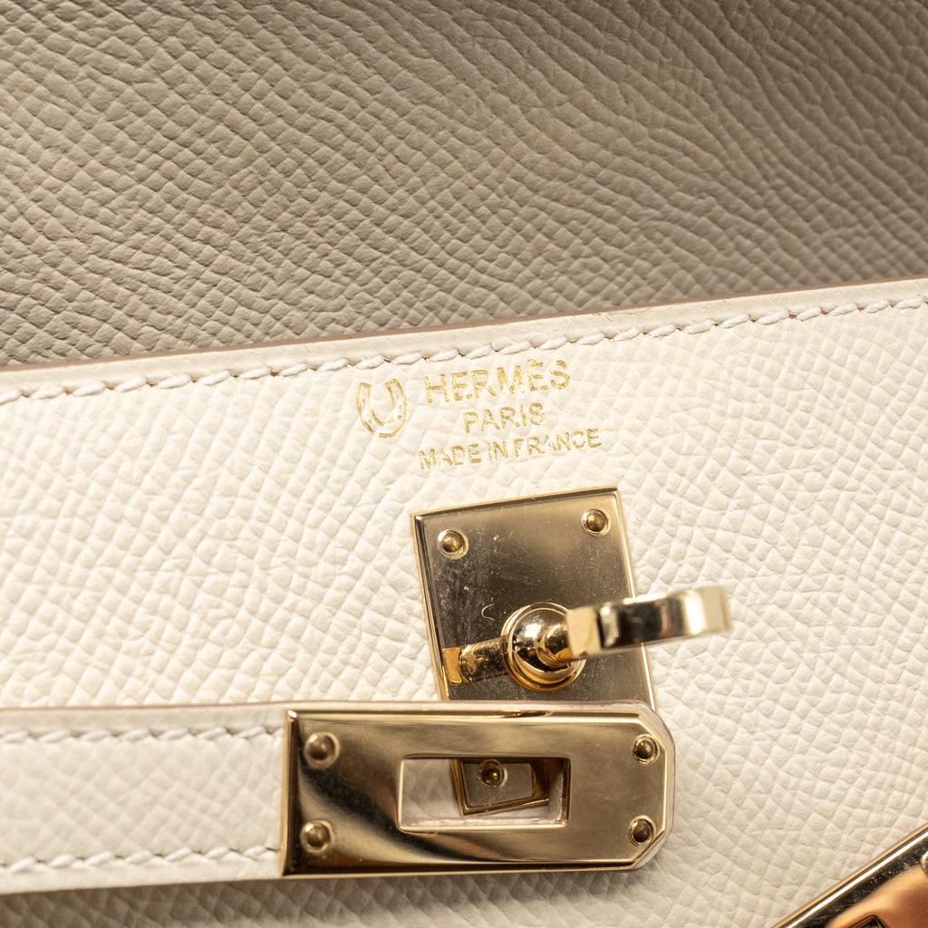 HERMES KELLY 25 SPECIAL ORDER EPSOM CRAIE/GOLD LGHW