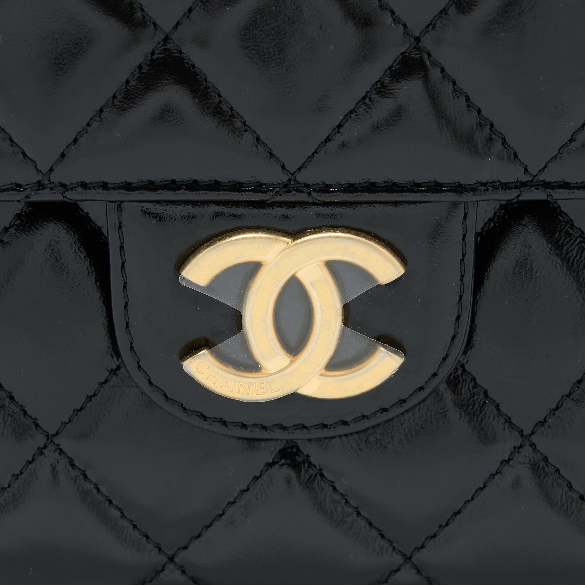 CHANEL 23C HOBO BAG SHINY CALFSKIN BLACK BRUSHED GHW (MICROCHIP)
