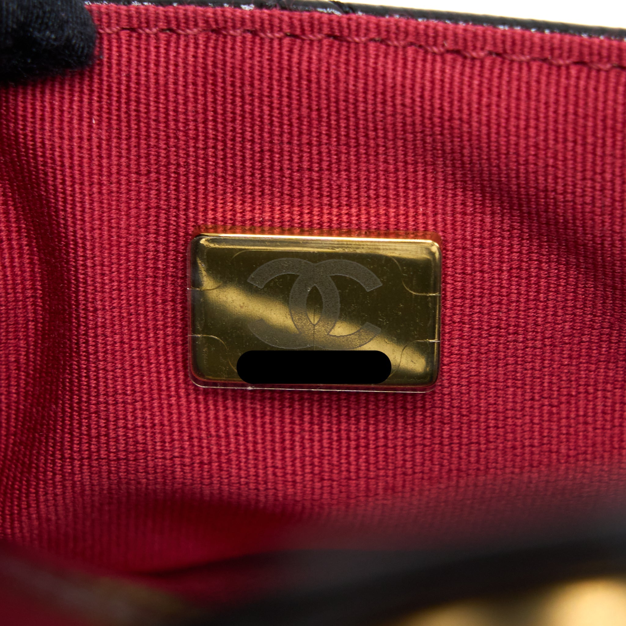 CHANEL 23C HOBO BAG SHINY CALFSKIN BLACK BRUSHED GHW (MICROCHIP)