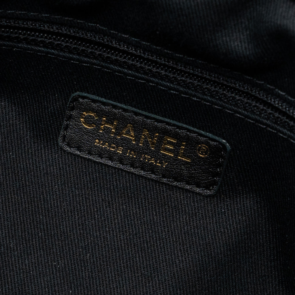 CHANEL MATELASSE CHAIN TOTE BAG CAVIAR BLACK GHW