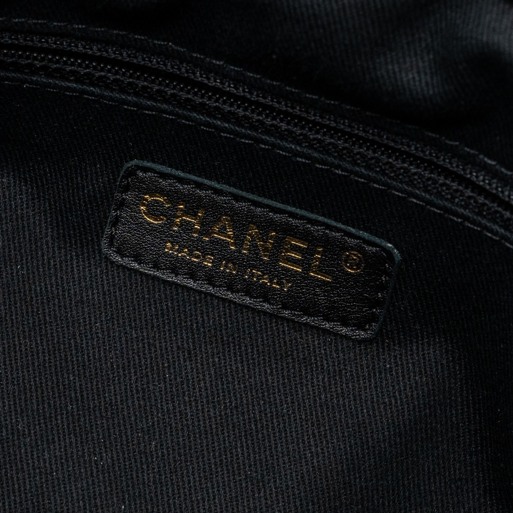 CHANEL MATELASSE CHAIN TOTE BAG CAVIAR BLACK GHW