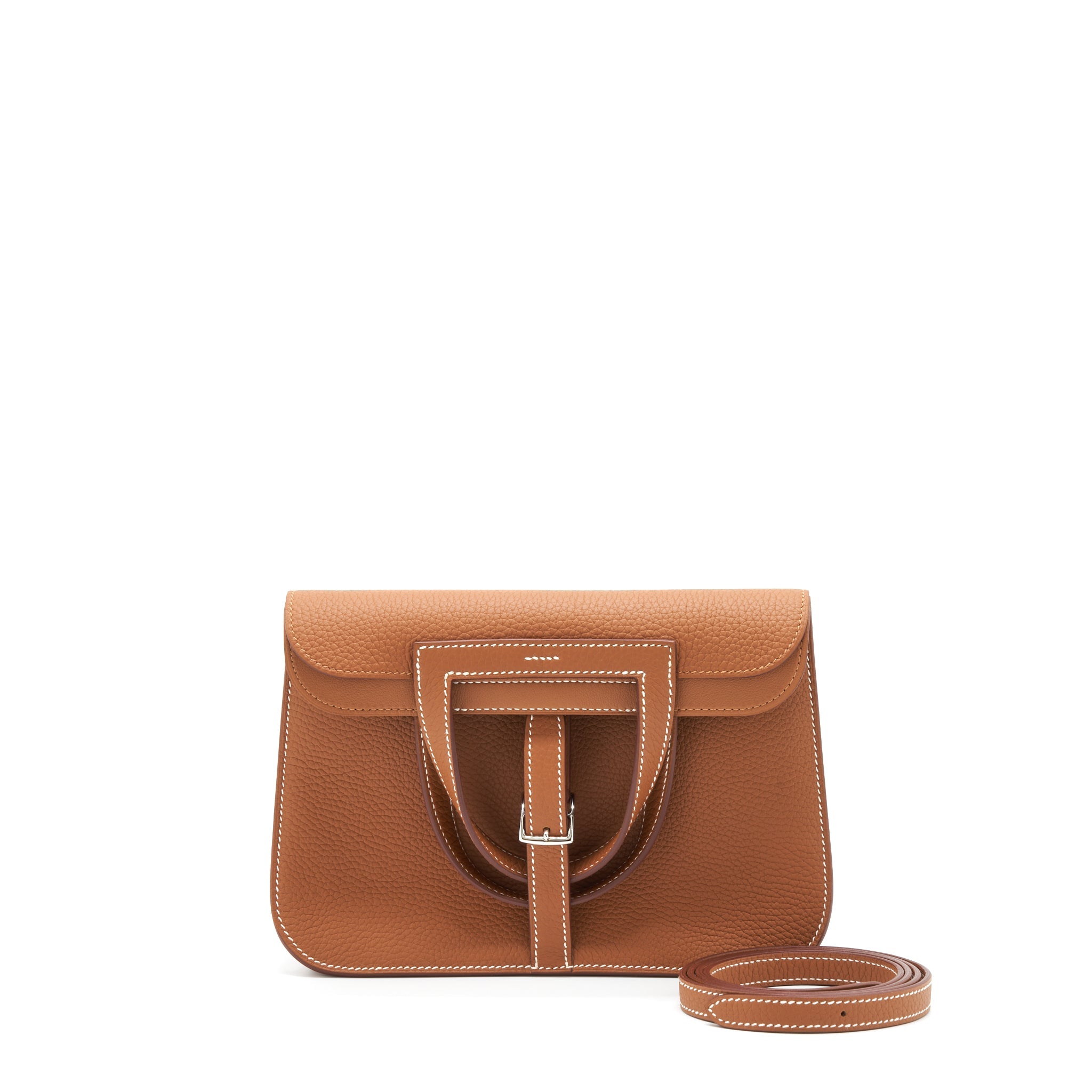 HERMES HALZAN 25 BAG CLEMENCE GOLD SHW