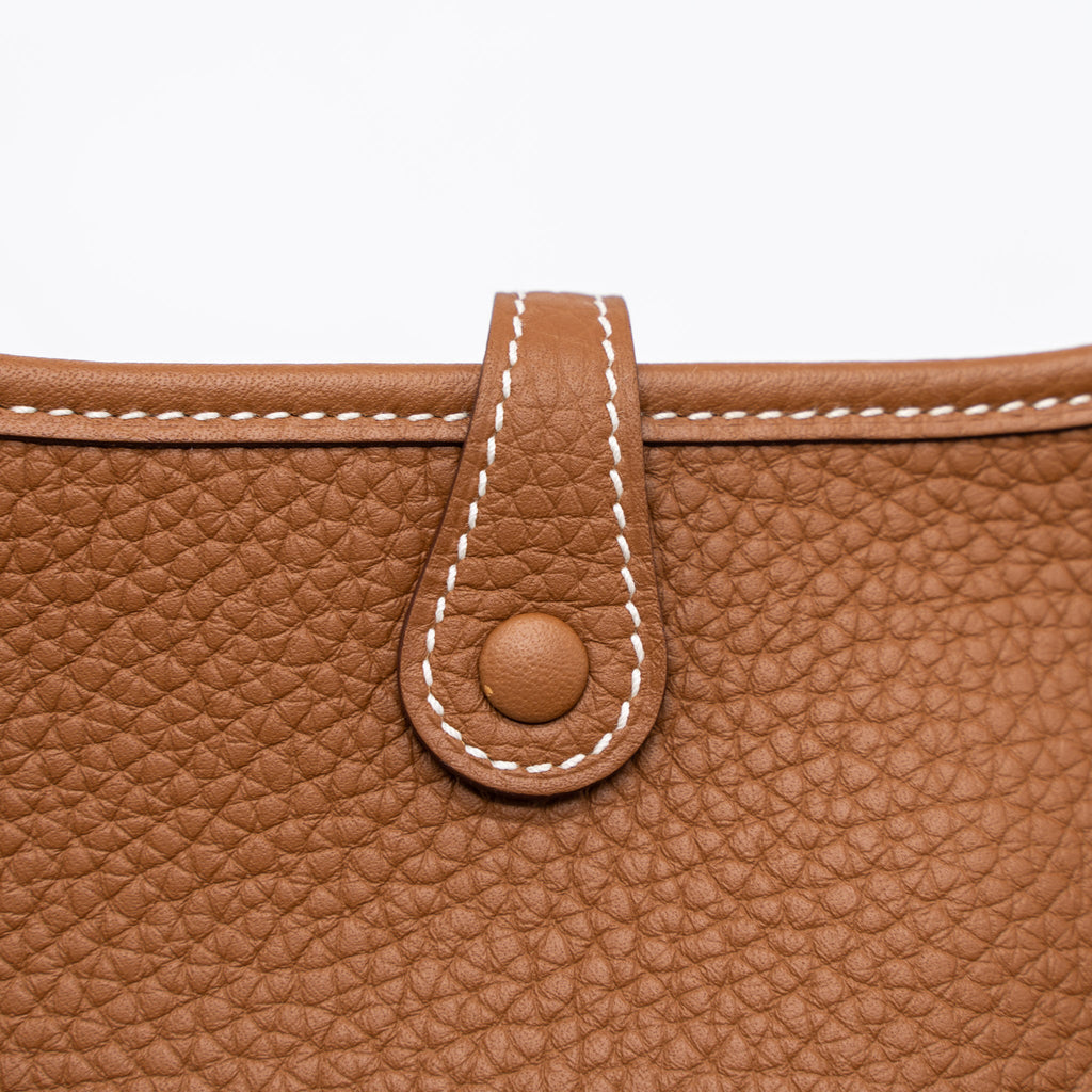HERMES MINI EVELYNE CLEMENCE GOLD/MULTICOLOUR STRAP SHW