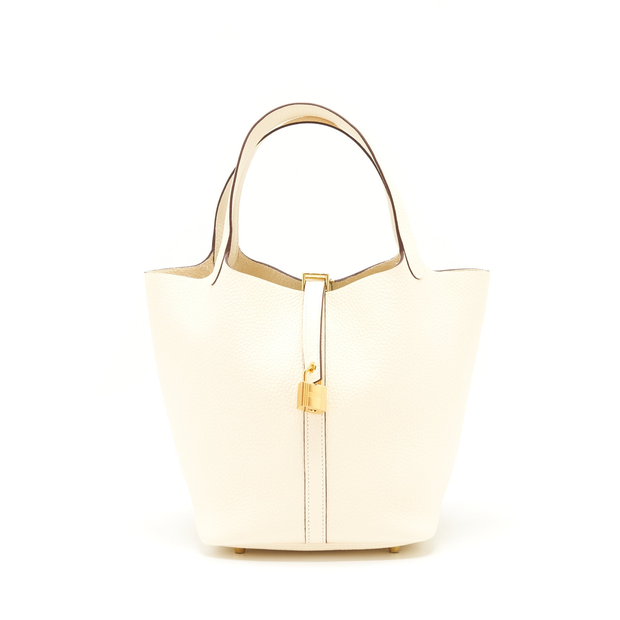 HERMES PICOTIN 22 LOCK BAG NATA GHW