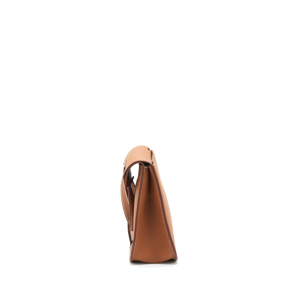 HERMES HALZAN 25 BAG CLEMENCE GOLD SHW
