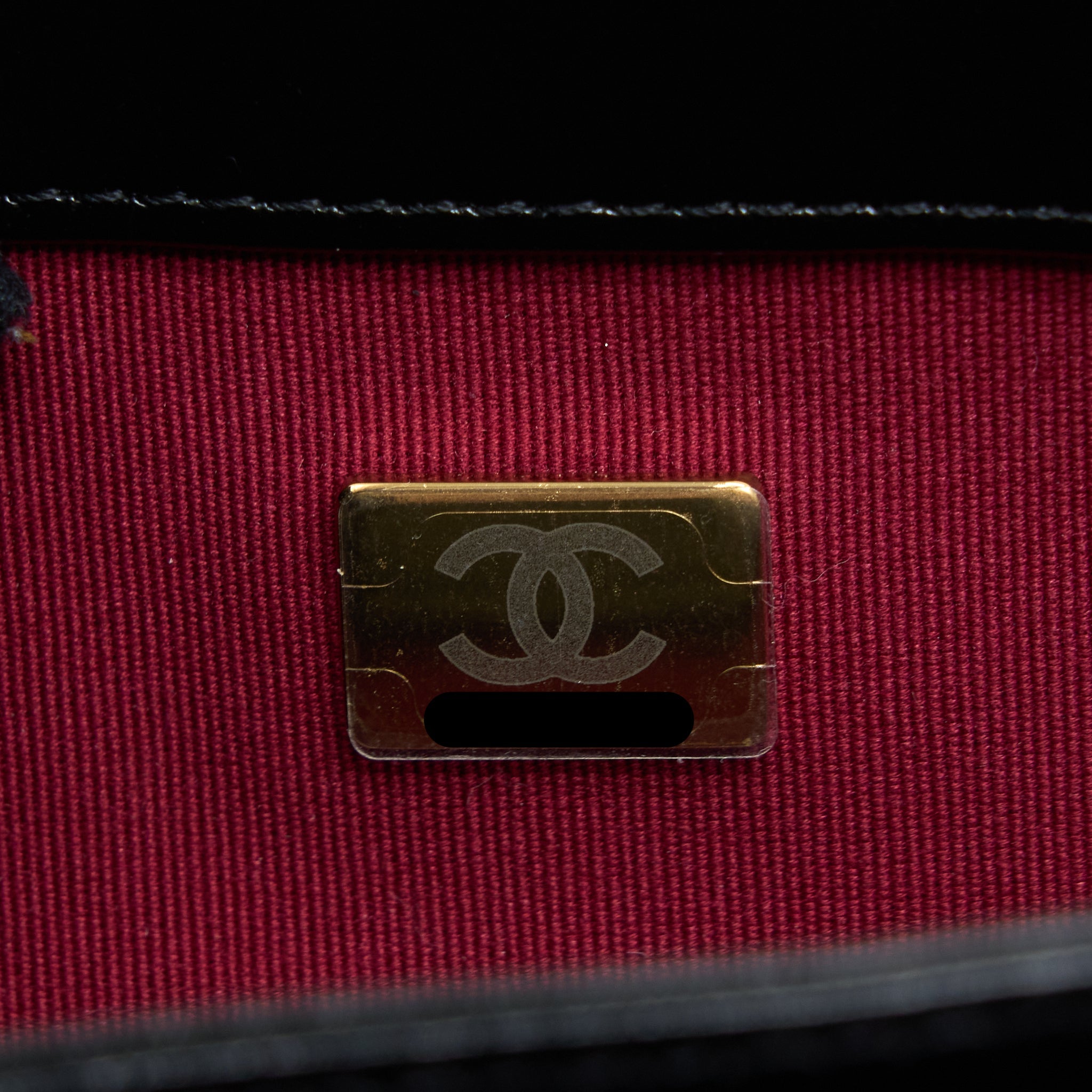 CHANEL CROSSBODY MINI FLAP BAG CC LOGO STRAP CALFSKIN BLACK BRUSHED GHW (MICROCHIP)
