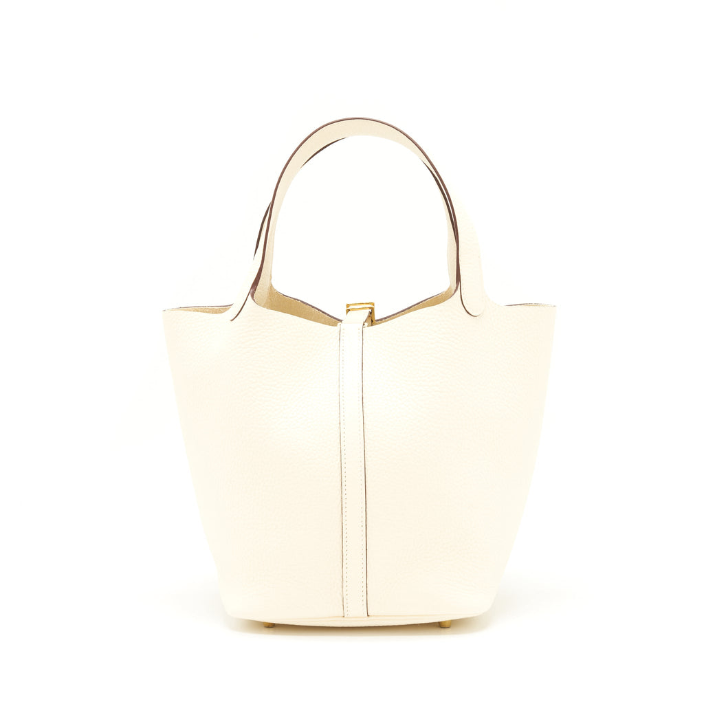 HERMES PICOTIN 22 LOCK BAG NATA GHW