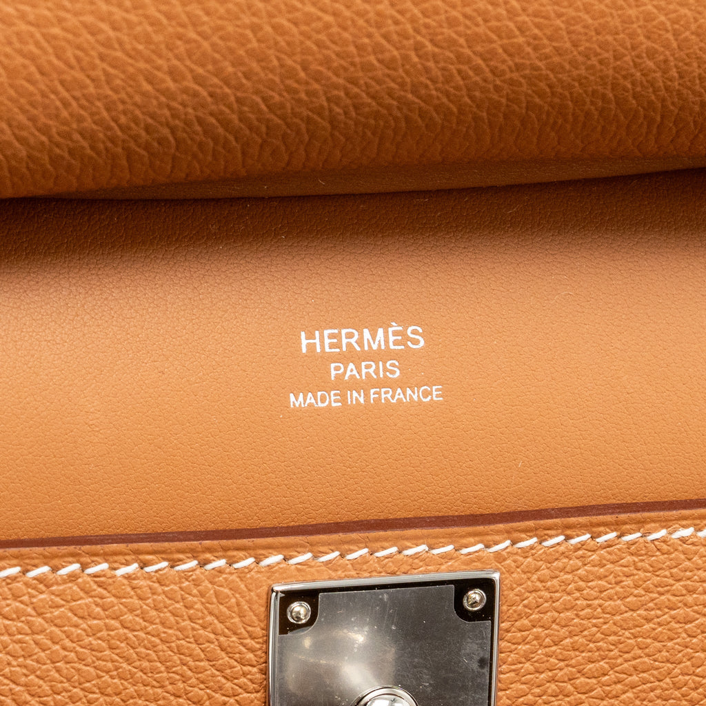 HERMES MINI JYPSIERE EVERCOLOR GOLD SHW