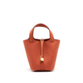 HERMES PICOTIN 18 LOCK BAG TAURILLON MAURICE LEATHER, TERRE BATTUA WITH GHW