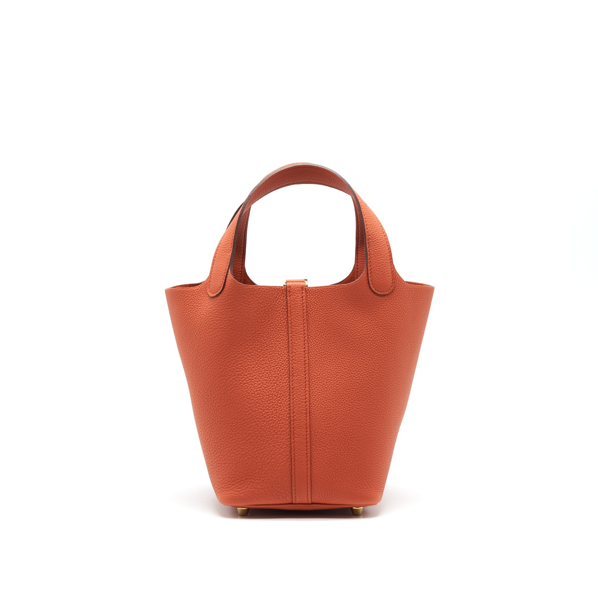 HERMES PICOTIN LOCK 18 BAG R1 TERRE BATTUE WITH GHW