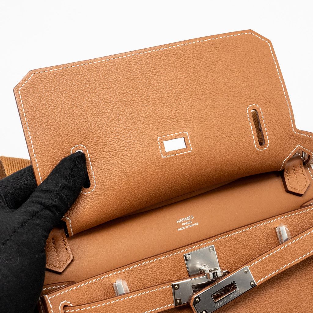 HERMES MINI JYPSIERE EVERCOLOR GOLD SHW