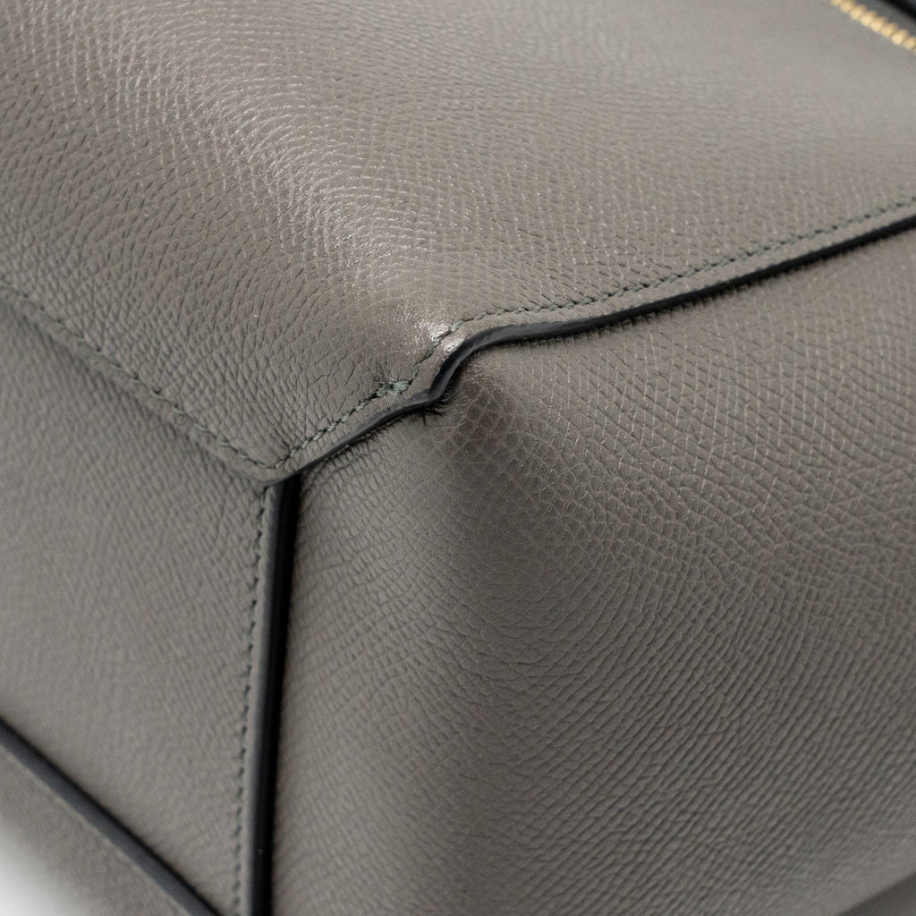 CELINE MICRO BELT BAG CALFSKIN GREY GHW