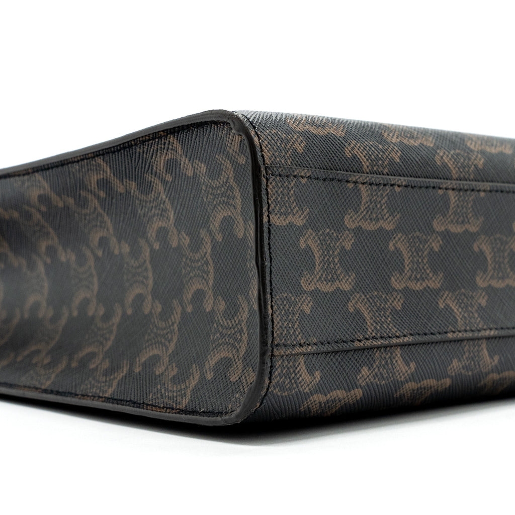 CELINE VERTICAL CABAS TRIOMPHE CANVAS GHW