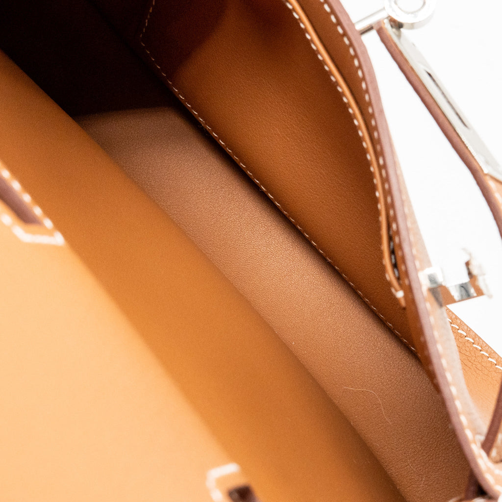 HERMES MINI JYPSIERE EVERCOLOR GOLD SHW