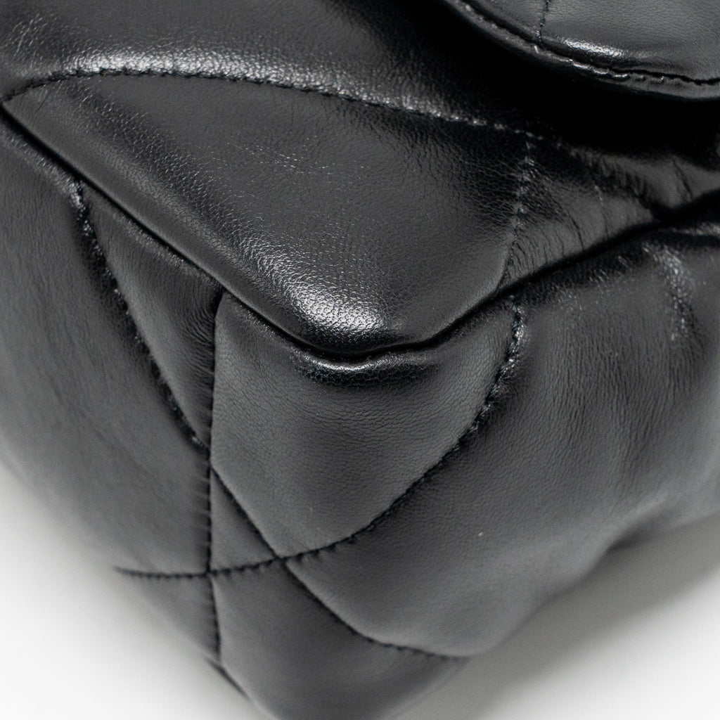 CHANEL SMALL 19 BAG GOATSKIN BLACK MULTICOLOR HARDWARE
