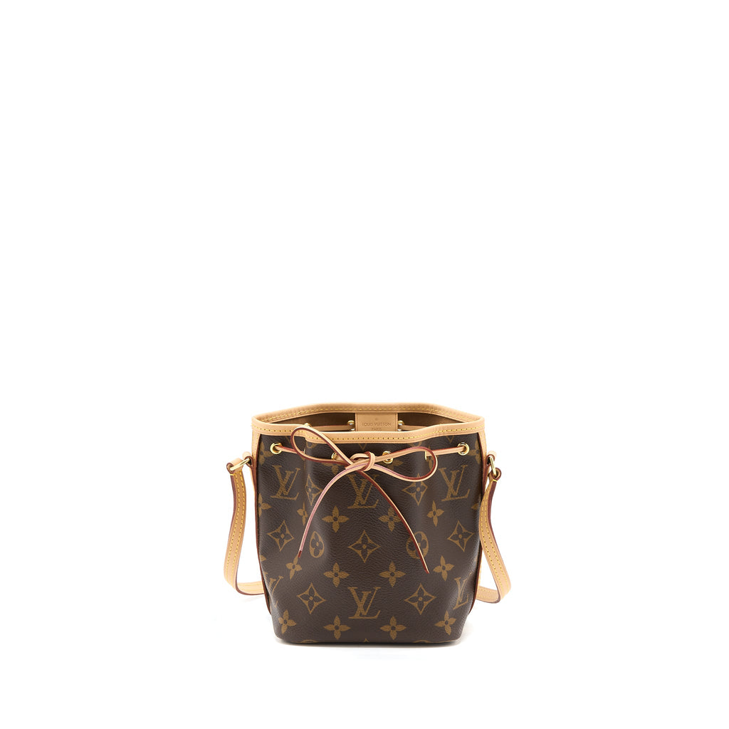 LOUIS VUITTON NANO NOE MONOGRAM CANVAS GHW
