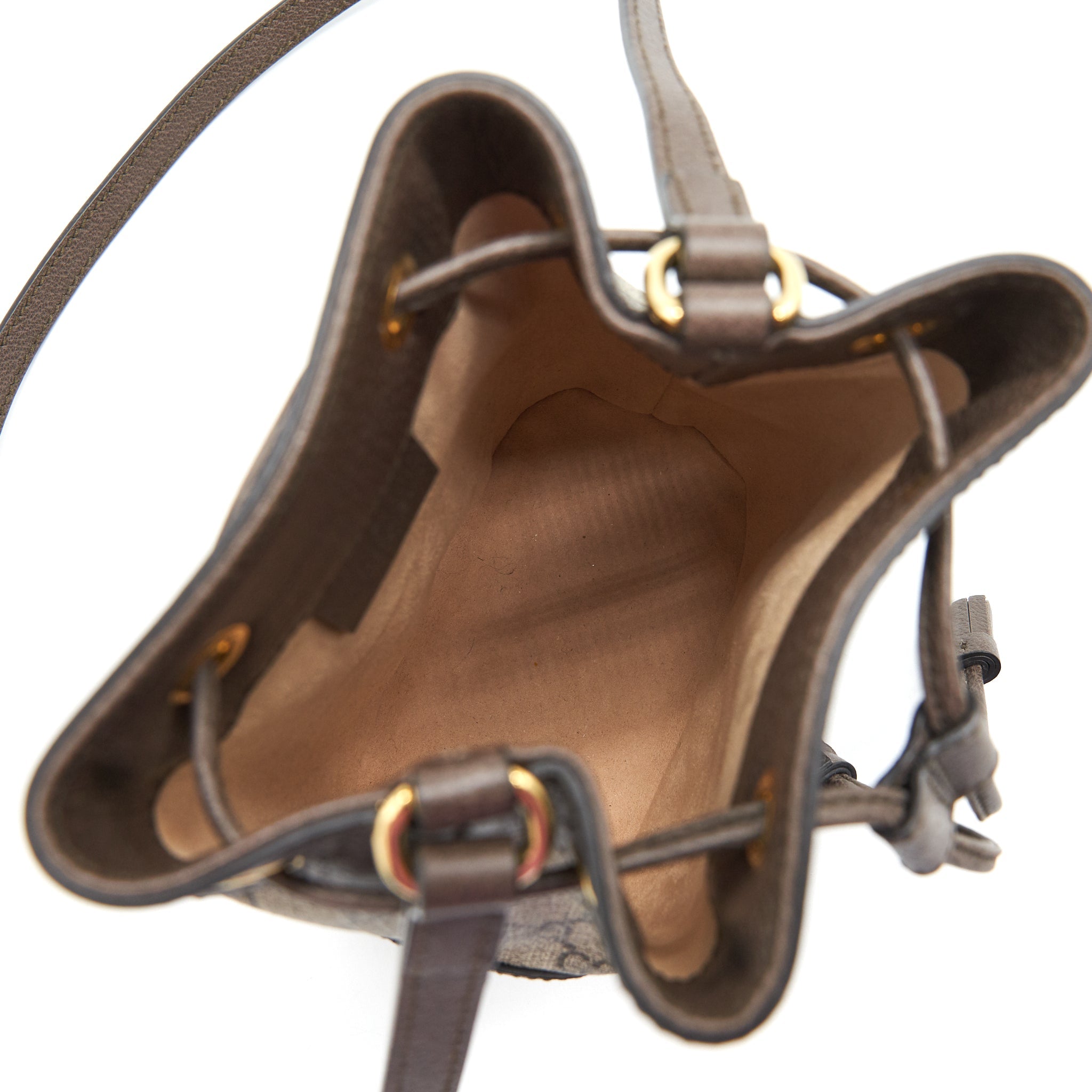 GUCCI MINI OPHIDIA GG SUPREME BUCKET BAG
